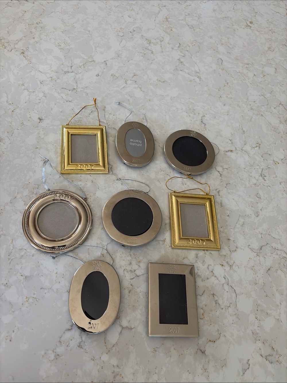 Mini Decorative Hanging Picture Frames - Gold & Silver Mix 2007 craft decor
